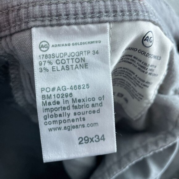 Adriano Goldschmied The Tellis Gray Pants 29x34 2480 - Picture 5 of 11